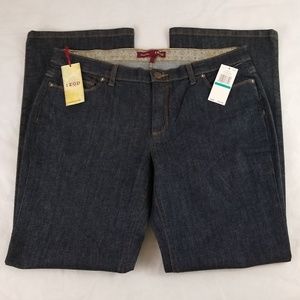 IZOD Jeans Size 16 W37 L32 Favorite Flare Raw Wash